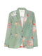 Sissiottostyle Printed single-breasted blazer jacket