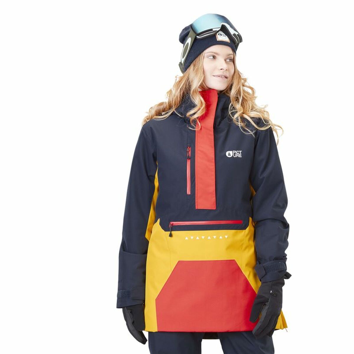 Ski Jacket Picture Seen Navy Blue Lady-Sports and outdoors, Winter sports-Picture-S-Urbanheer
