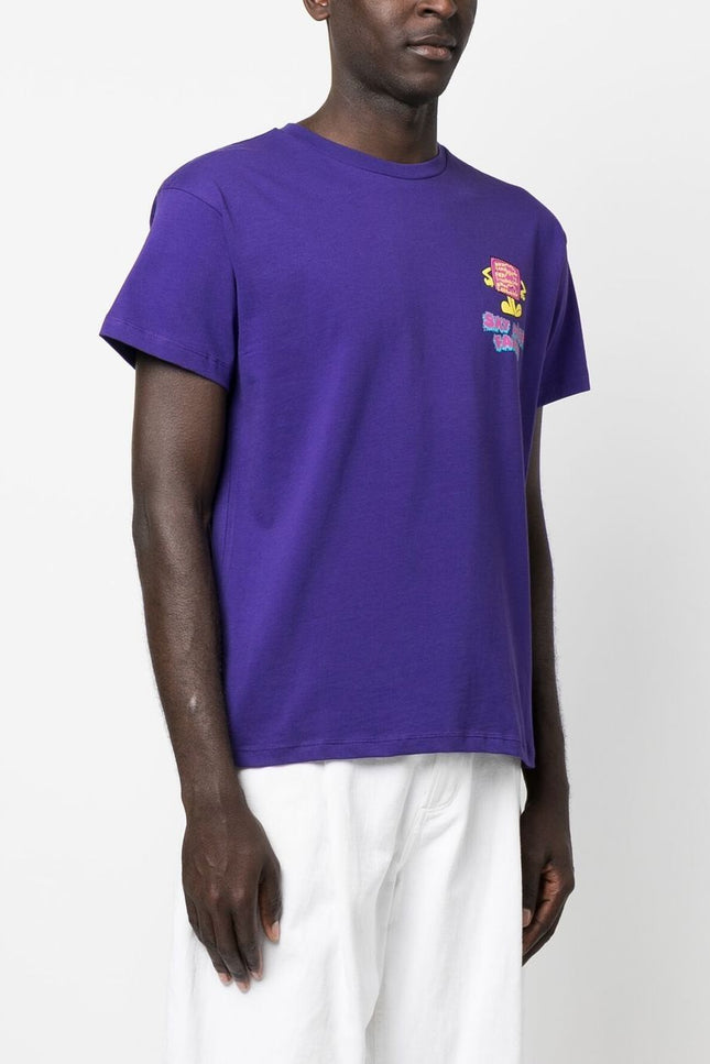 Sky High Farm Workwear T-Shirts And Polos Purple-men > clothing > topwear-Sky High Farm Workwear-Urbanheer