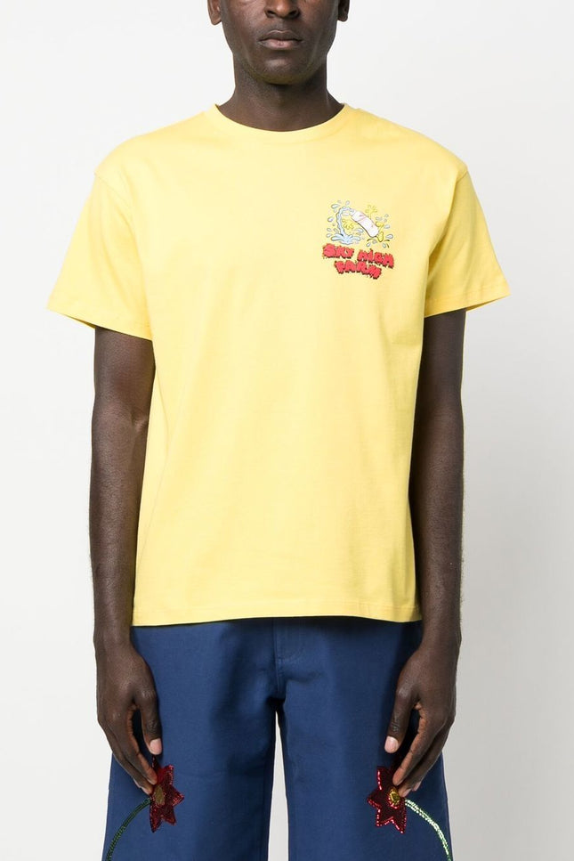 Sky High Farm Workwear T-Shirts And Polos Yellow-men > clothing > topwear-Sky High Farm Workwear-Urbanheer