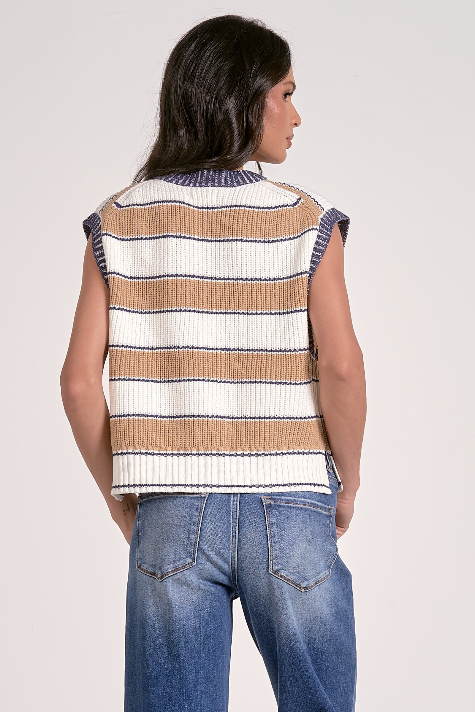 Slate Sleeveless Sweater