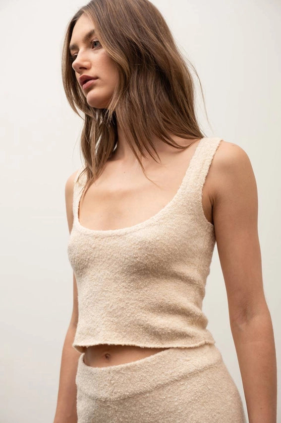 Sleeveless Comfy Top-Top-Moon River-XS-OATMEAL-Urbanheer