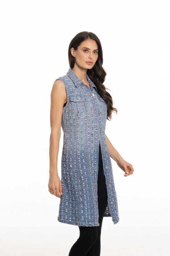Sleeveless Denim Duster-Jacket-Adore-S-Urbanheer