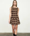 Sleeveless Drop Waist Plaid Mini Dress