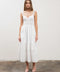Sleeveless Eyelet Detail Midi Dress WHITE-Dress-Moon River-XS-WHITE-Urbanheer