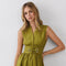 Sleeveless Fit & Flare Waist Belt Mini Dress
