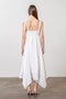 Sleeveless Handkerchief Embroidered Midi Dress-Dress-Moon River-XS-WHITE-Urbanheer
