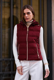 Sleeveless Jacket bordeaux-Jackets-Frime-S-bordeaux-Urbanheer
