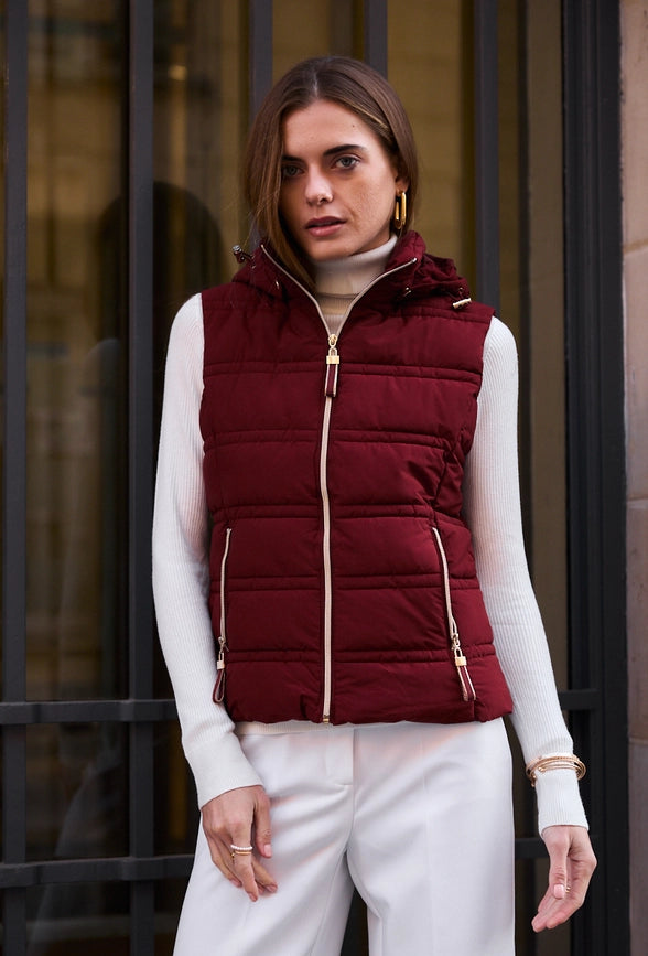 Sleeveless Jacket bordeaux-Jackets-Frime-S-bordeaux-Urbanheer