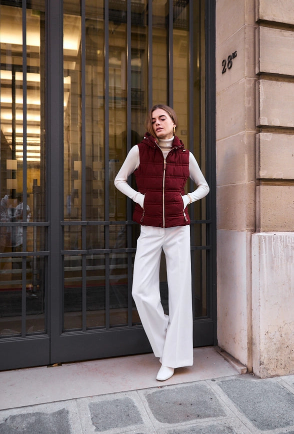 Sleeveless Jacket bordeaux-Jackets-Frime-S-bordeaux-Urbanheer