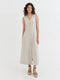 Sleeveless Linen Dress Acadia in Natural Melange-Dress-MagicLinen-XS-Natural Melange-Urbanheer