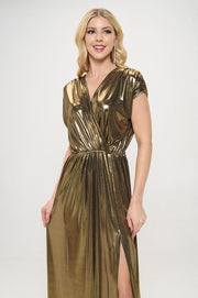 Sleeveless Metallic Maxi Dress-Dresses-Reneecollection-Small-GOLD-Urbanheer