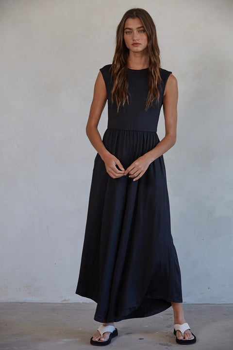 Sleeveless Open Back Wide Leg Jumpsuit-Jumpsuit-By Together-S-Black-Urbanheer