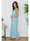 Sleeveless V-Neck Wide Leg Loose Jumpsuit Blue Zuccero-Jumpsuit-MILIO MILANO-XS-Blue Zuccero-Urbanheer