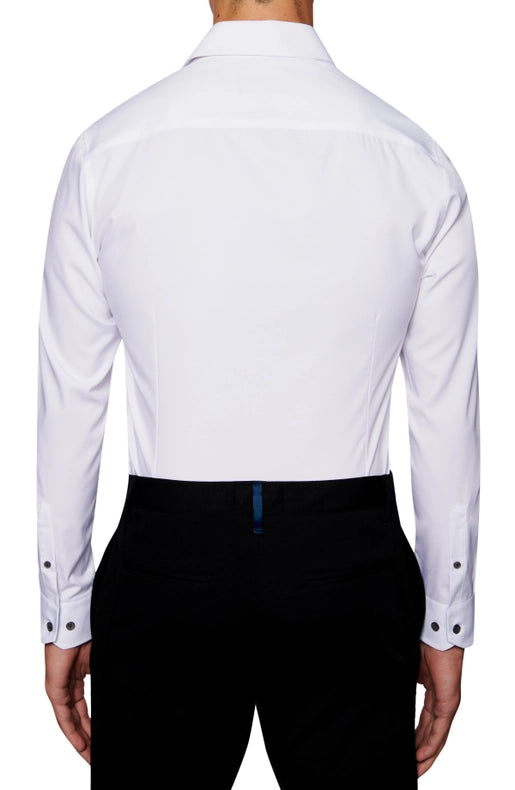 Slim Fit Solid Dress Shirt-Shirt-W.R.K-15-White-Urbanheer