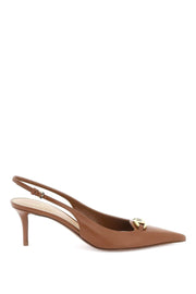 Slingback Vlogo Décollet-women > shoes > pumps-Valentino GARAVANI-36-Marrone-Urbanheer