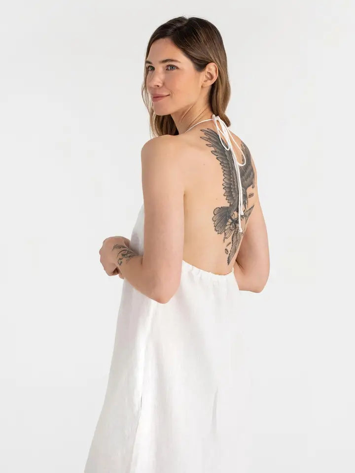 Slip Linen Dress Marfa in White-Dress-MagicLinen-XS-White-Urbanheer