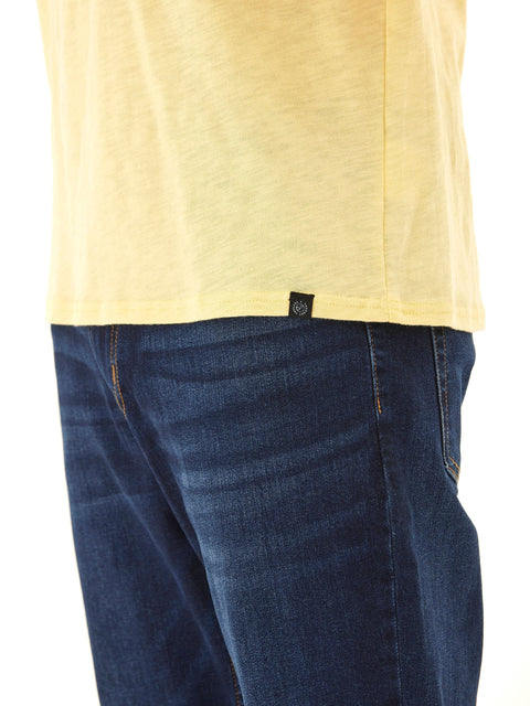 Slub Jersey Crew Neck Pocket Tee