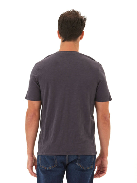Slub Jersey Crew Neck Pocket Tee