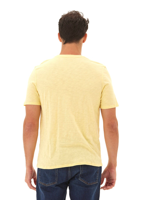Slub Jersey Crew Neck Pocket Tee