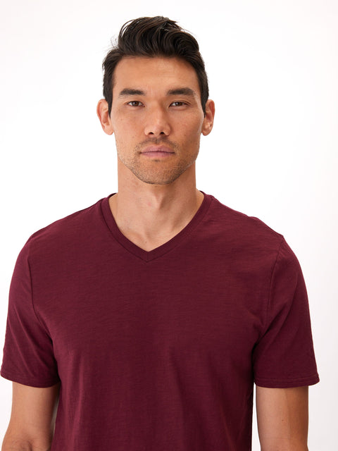 Slub Jersey V-Neck Tee