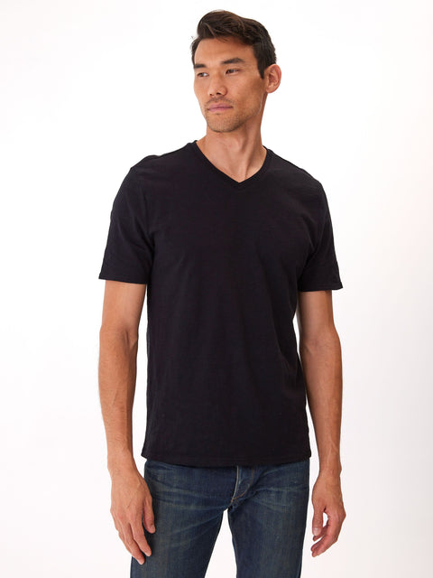 Slub Jersey V-Neck Tee