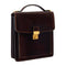 Small Leather Briefcase For Men, Unisex - Walden Brown-Briefcase-Time Resistance-Brown-Urbanheer