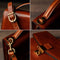 Small Leather Briefcase For Men, Unisex - Walden Cognac brown-Briefcase-Time Resistance-Cognac brown-Urbanheer