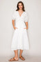 Smocked Waist Dress White-Dress-Curds and Whey-XS-Urbanheer