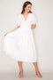 Smocked Waist Dress White-Dress-Curds and Whey-XS-Urbanheer