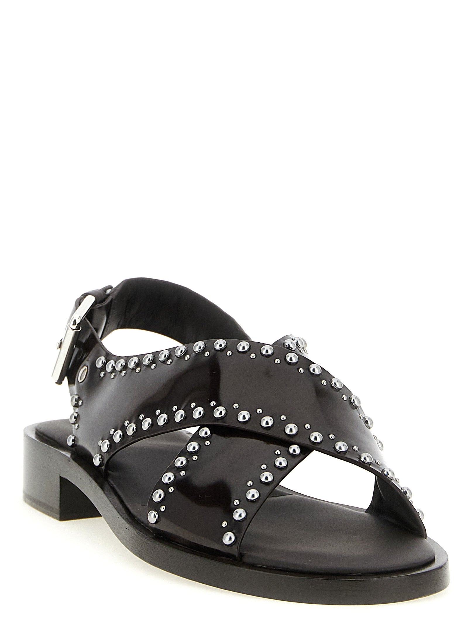 Smoky Leather Sandals with Adjustable Comfort Strap for Everyday Wear