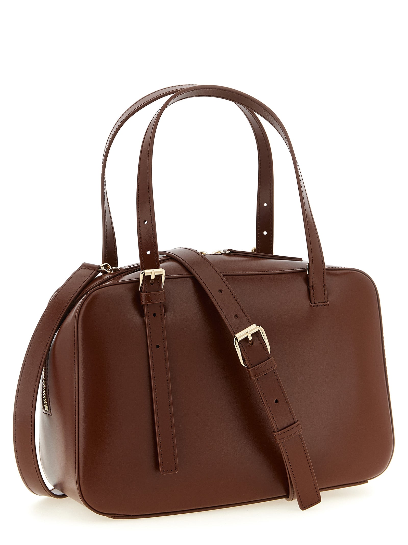 Smooth Leather Handbag with Breathable Cotton Lining for Everyday Comfort