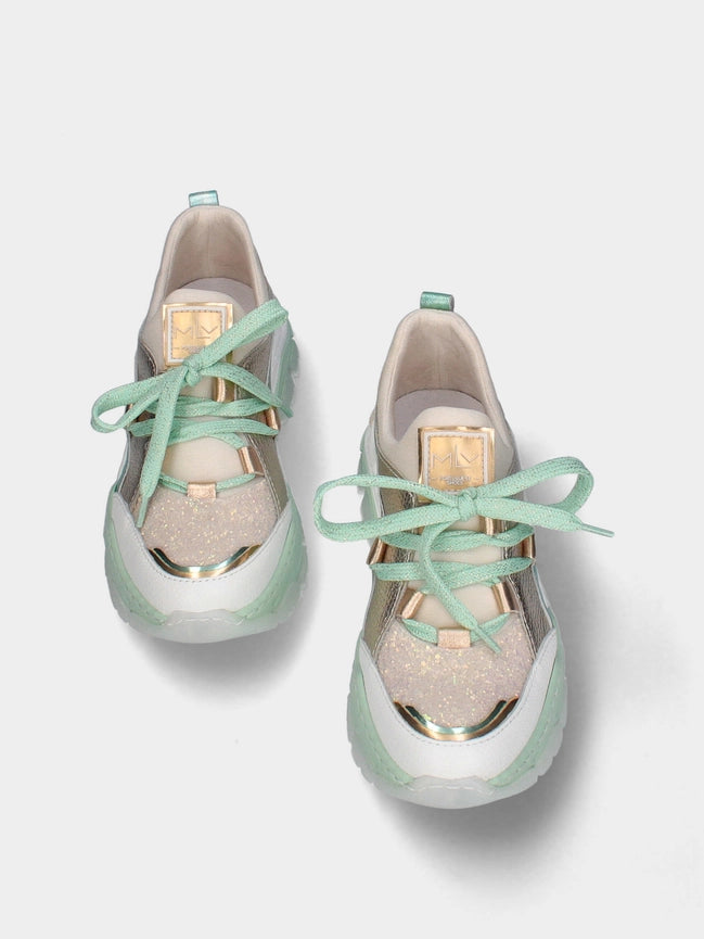 Sneakers For Women Stella 22 - Spring Summer 2025 Verde-Sneakers-MLV Portuguese Shoes-36-Verde-Urbanheer