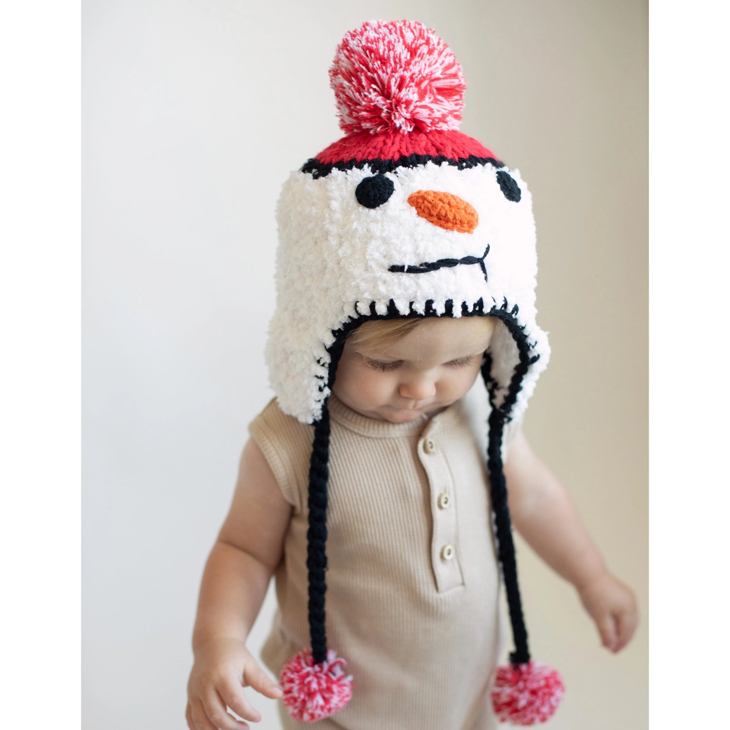 Snowman Beanie Hat Baby & Kids
