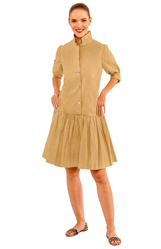 So Sweet Dress - Solid Khaki-Dress-Gretchen Scott LLC-M-Khaki-Urbanheer