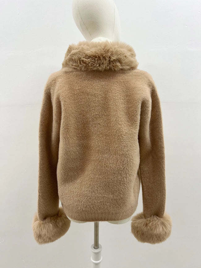 Soft Black Jacket with Lined Collar and Cuffs-Jackets-Frime-Black-Urbanheer