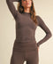 Soft Knit Jersey Long Sleeve Tee Chocolate-Tee-KIMBERLY C-S-Chocolate-Urbanheer