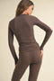 Soft Knit Jersey Long Sleeve Tee Chocolate-Tee-KIMBERLY C-S-Chocolate-Urbanheer
