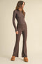 Soft Knit Jersey Long Sleeve Tee Chocolate-Tee-KIMBERLY C-S-Chocolate-Urbanheer