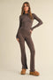 Soft Knit Jersey Long Sleeve Tee Chocolate-Tee-KIMBERLY C-S-Chocolate-Urbanheer