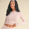 Soft Knit Jersey Long Sleeve Tee Pink-Tee-KIMBERLY C-S-Pink-Urbanheer