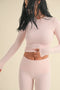 Soft Knit Jersey Long Sleeve Tee Pink-Tee-KIMBERLY C-S-Pink-Urbanheer