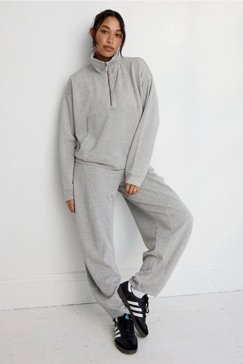 Soft Luxury Barrel Leg Track Pant