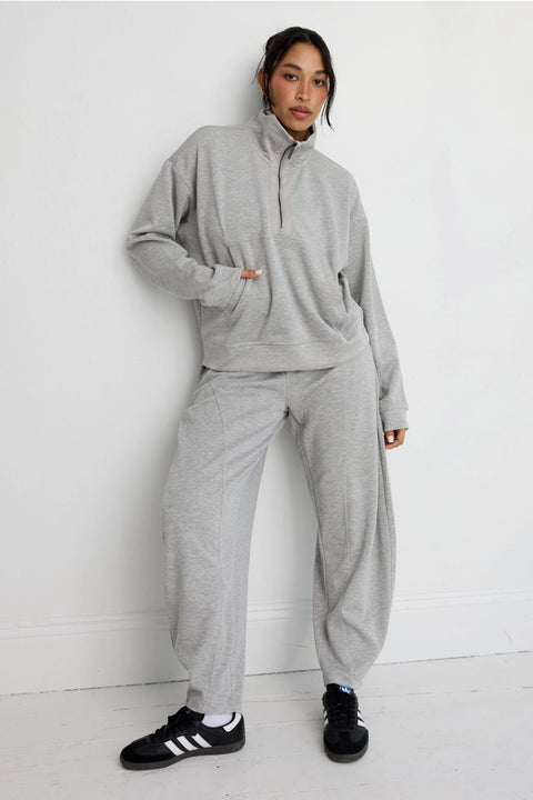 Soft Luxury Barrel Leg Track Pant