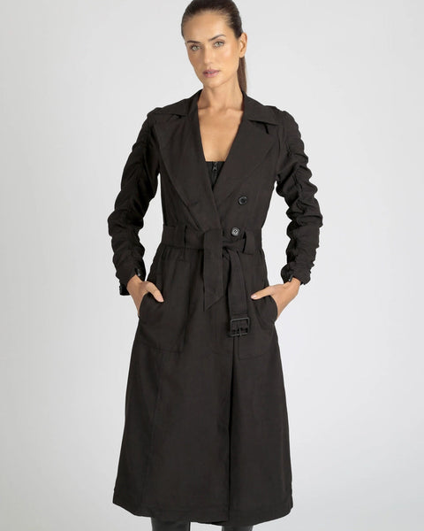 Soft Penelope Tie Front Trench