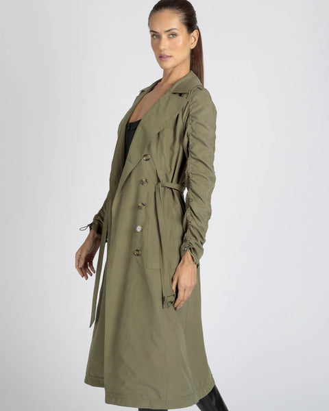 Soft Penelope Tie Front Trench