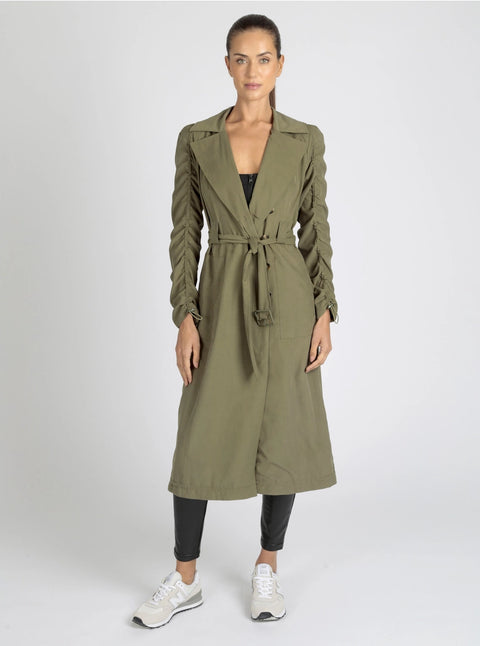 Soft Penelope Tie Front Trench