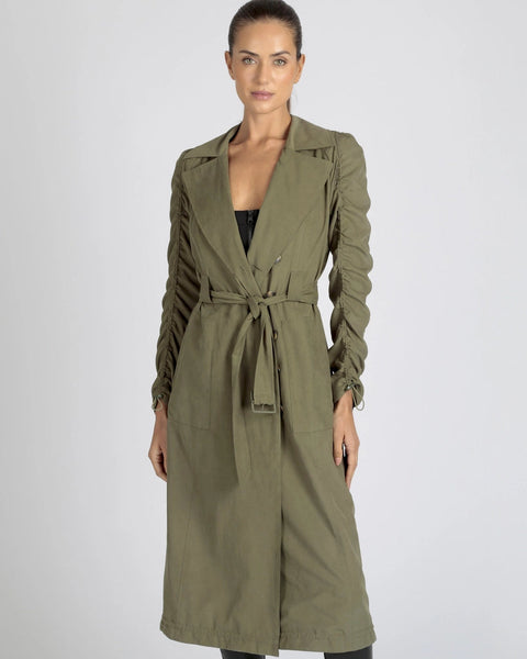 Soft Penelope Tie Front Trench