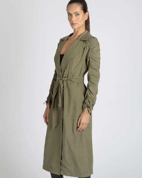Soft Penelope Tie Front Trench