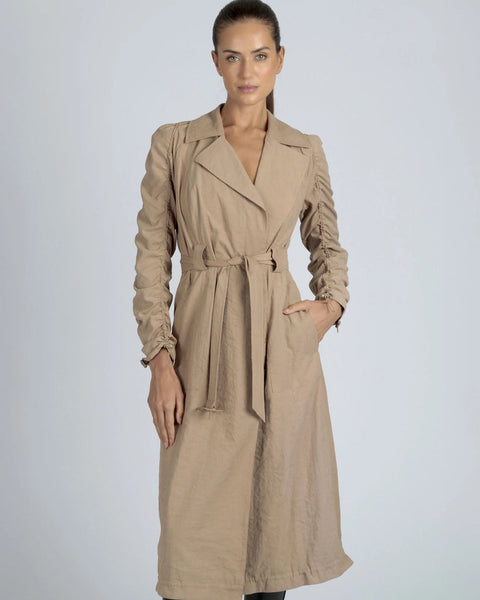 Soft Penelope Tie Front Trench